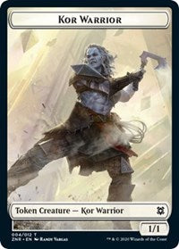 Kor Warrior // Plant Double-Sided Token [Zendikar Rising Tokens] MTG Single Magic: The Gathering    | Red Claw Gaming