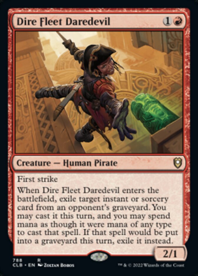 Dire Fleet Daredevil [Commander Legends: Battle for Baldur's Gate] MTG Single Magic: The Gathering    | Red Claw Gaming
