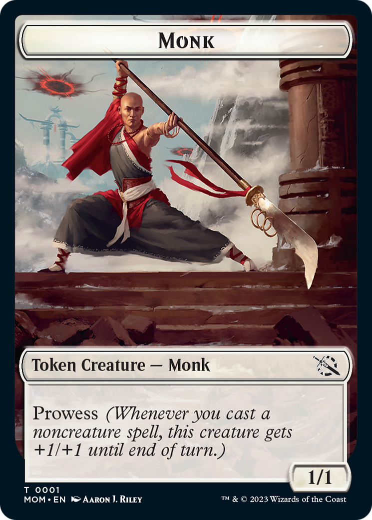 Monk // Kraken Double-Sided Token [March of the Machine Tokens] MTG Single Magic: The Gathering    | Red Claw Gaming