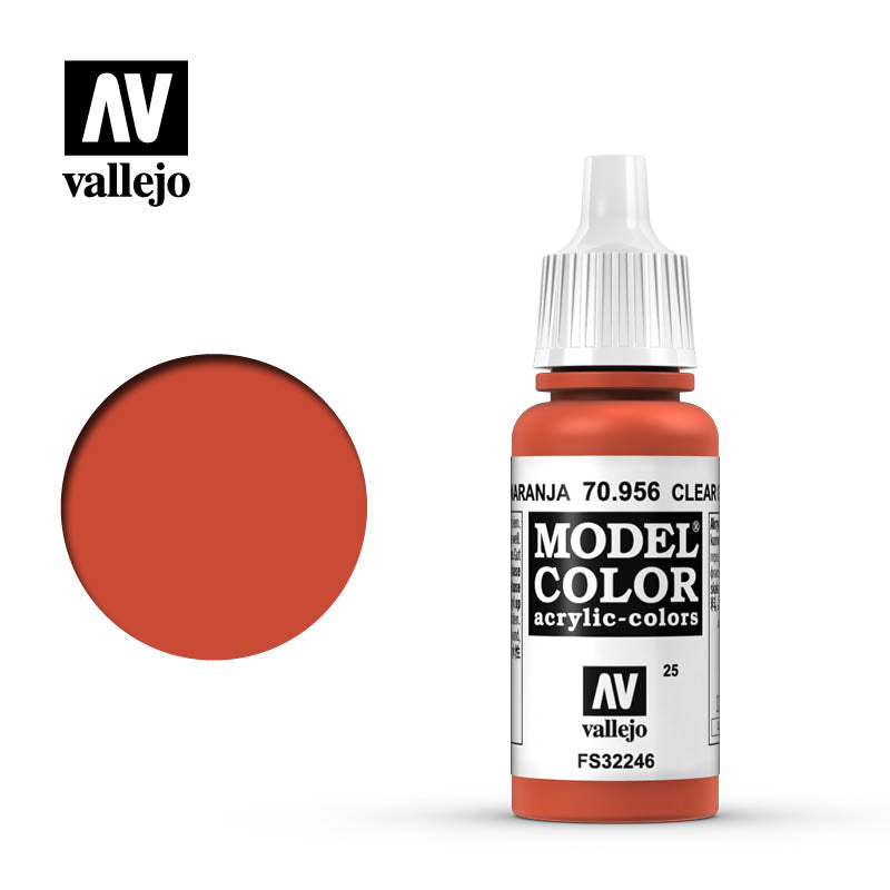 CLEAR ORANGE (MC) Vallejo Model Color Vallejo    | Red Claw Gaming