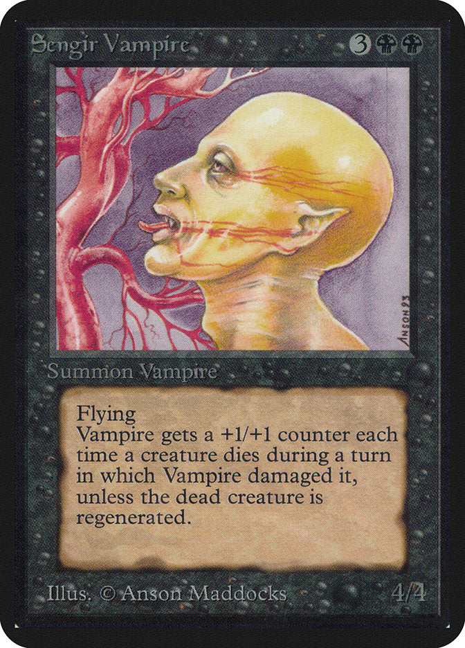 Sengir Vampire [Alpha Edition] MTG Single Magic: The Gathering    | Red Claw Gaming