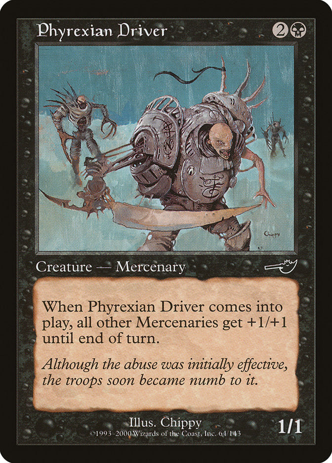Phyrexian Driver [Nemesis] MTG Single Magic: The Gathering    | Red Claw Gaming