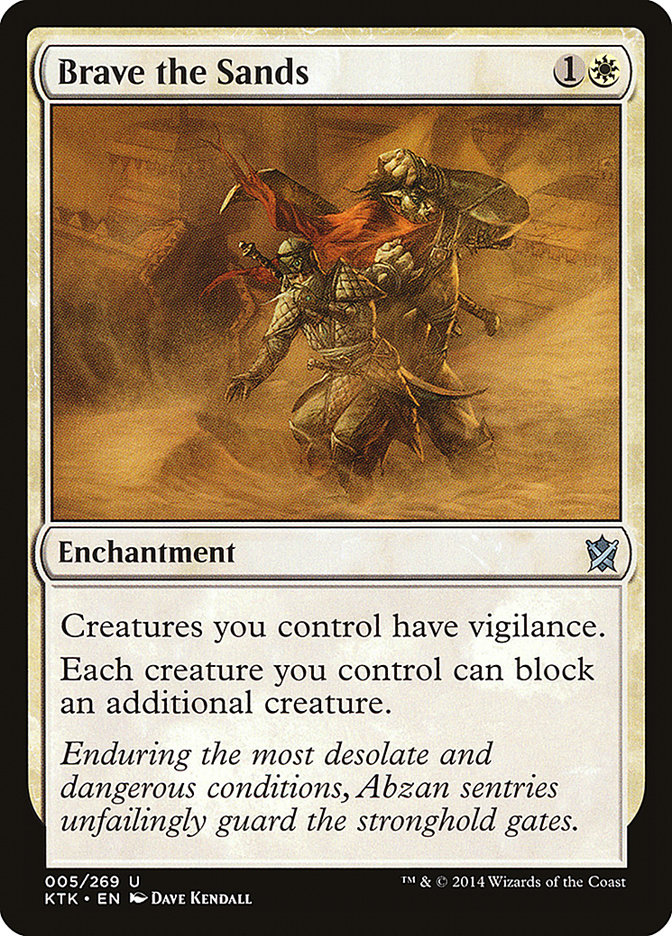 Brave the Sands [Khans of Tarkir] MTG Single Magic: The Gathering    | Red Claw Gaming
