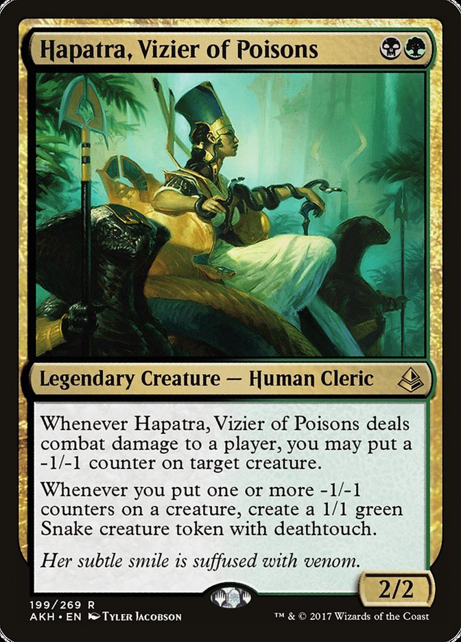Hapatra, Vizier of Poisons [Amonkhet] MTG Single Magic: The Gathering    | Red Claw Gaming