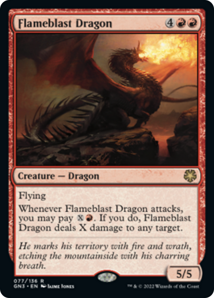 Flameblast Dragon [Game Night: Free-for-All] MTG Single Magic: The Gathering    | Red Claw Gaming