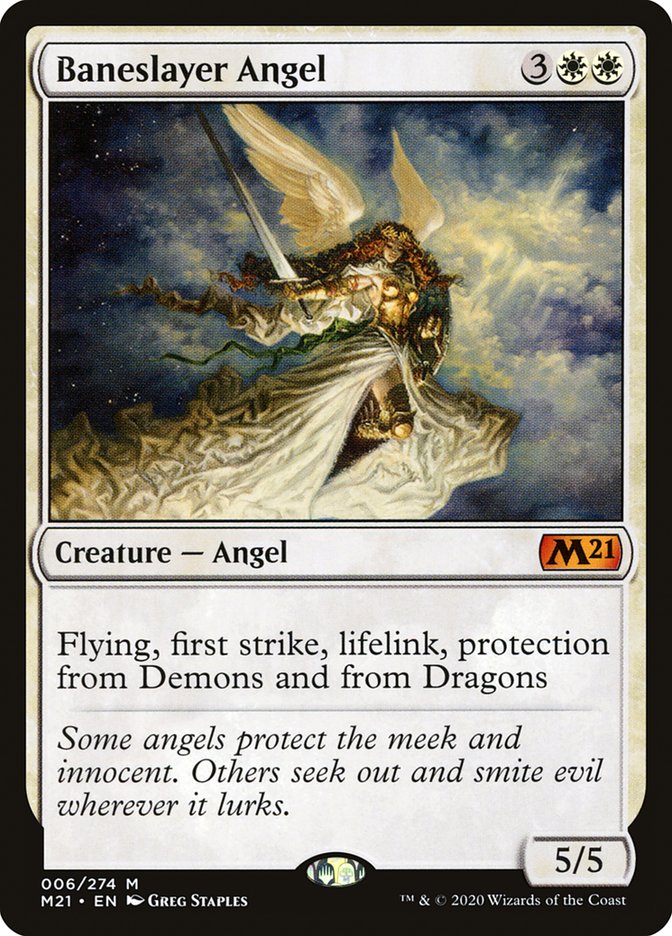 Baneslayer Angel [Core Set 2021] MTG Single Magic: The Gathering    | Red Claw Gaming