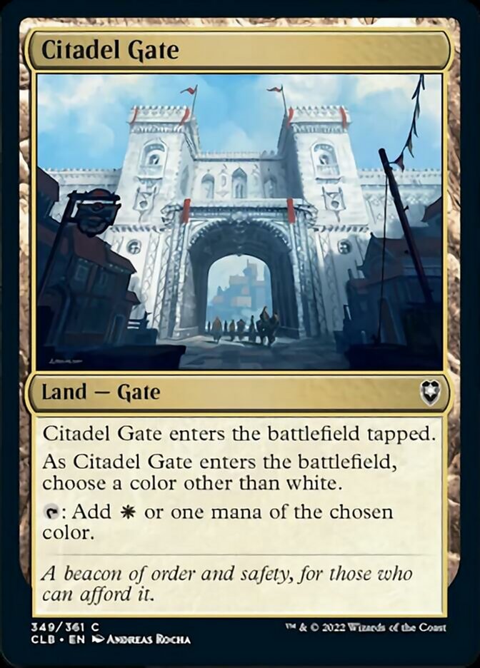 Citadel Gate [Commander Legends: Battle for Baldur's Gate] MTG Single Magic: The Gathering    | Red Claw Gaming