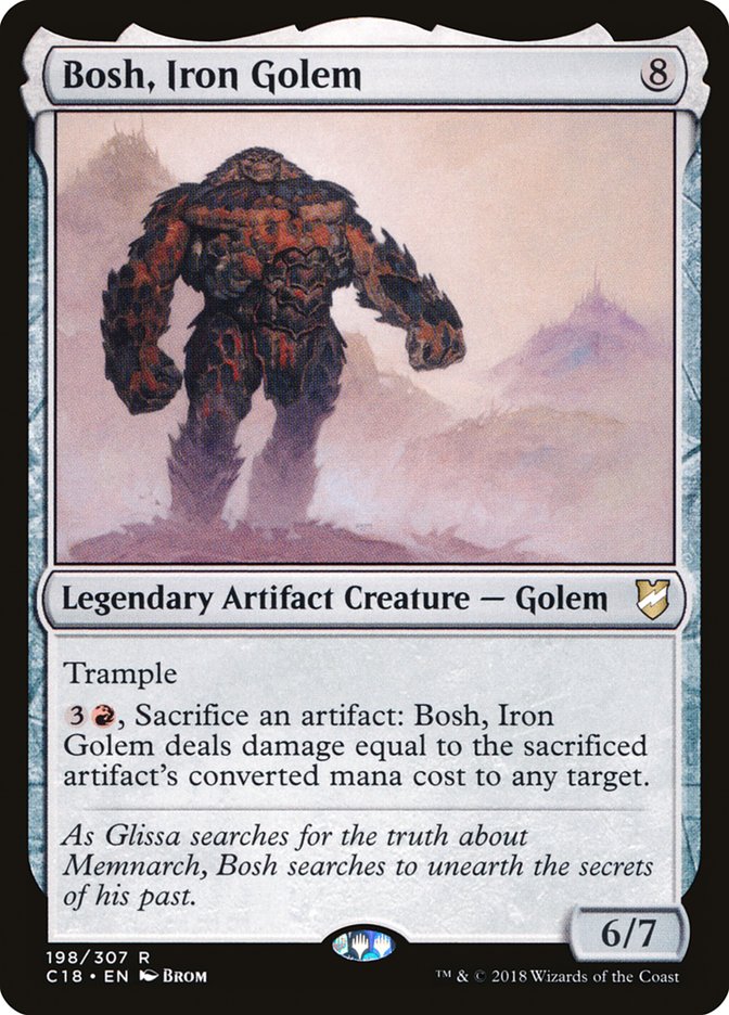 Bosh, Iron Golem [Commander 2018] MTG Single Magic: The Gathering    | Red Claw Gaming