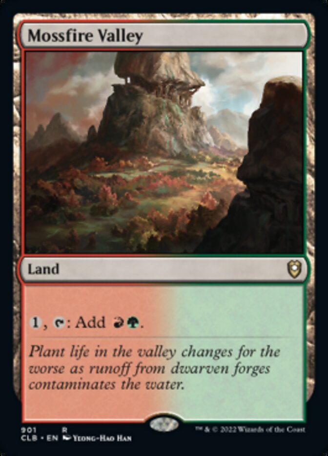 Mossfire Valley [Commander Legends: Battle for Baldur's Gate] MTG Single Magic: The Gathering    | Red Claw Gaming
