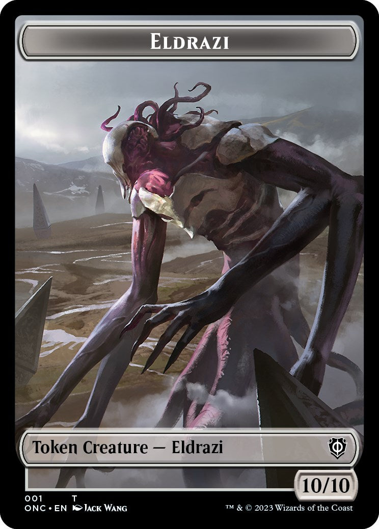 Soldier (017) // Eldrazi Double-Sided Token [Phyrexia: All Will Be One Commander Tokens] MTG Single Magic: The Gathering    | Red Claw Gaming