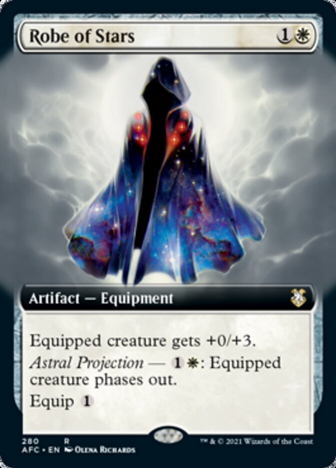 Robe of Stars (Extended Art) [Dungeons & Dragons: Adventures in the Forgotten Realms Commander] MTG Single Magic: The Gathering    | Red Claw Gaming