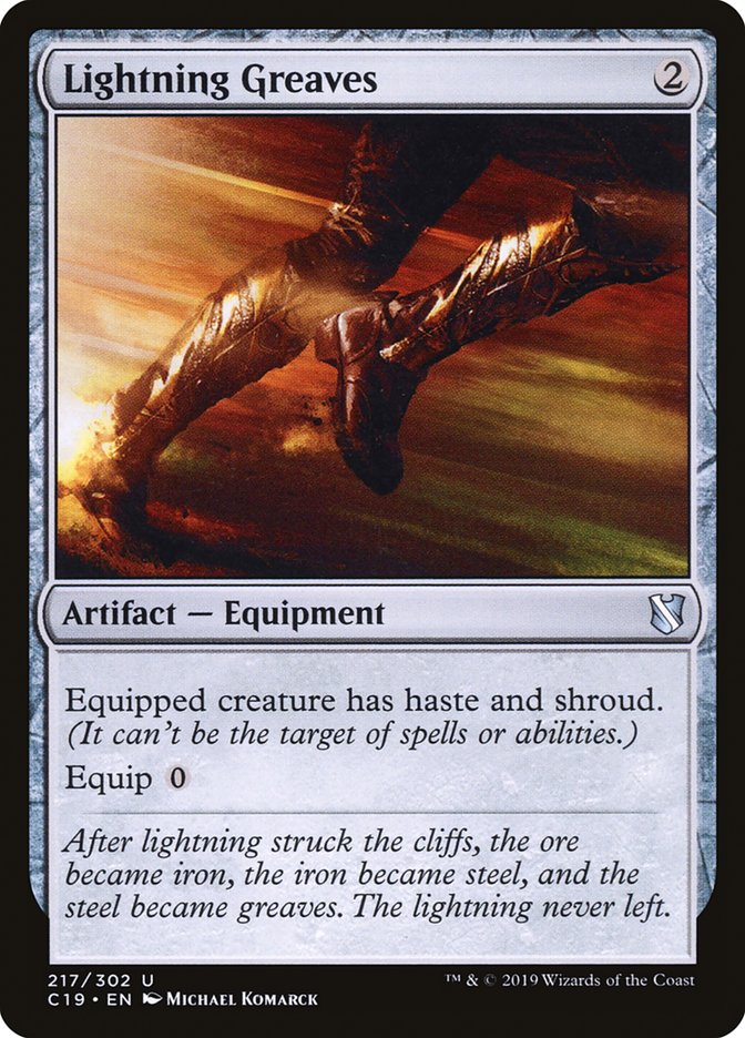 Lightning Greaves [Commander 2019] MTG Single Magic: The Gathering    | Red Claw Gaming