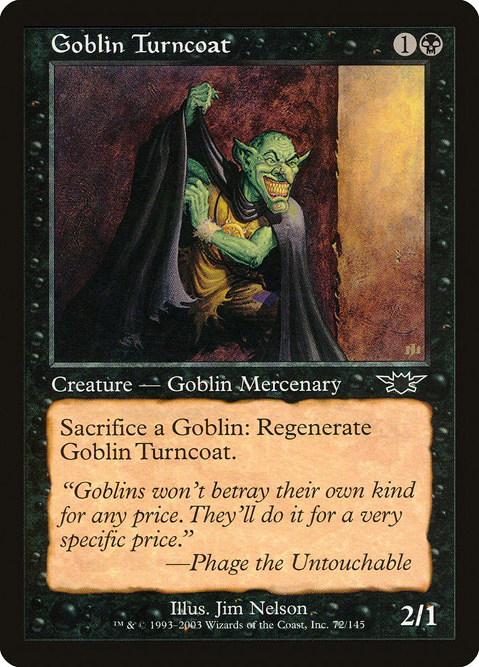 Goblin Turncoat [Legions] MTG Single Magic: The Gathering    | Red Claw Gaming