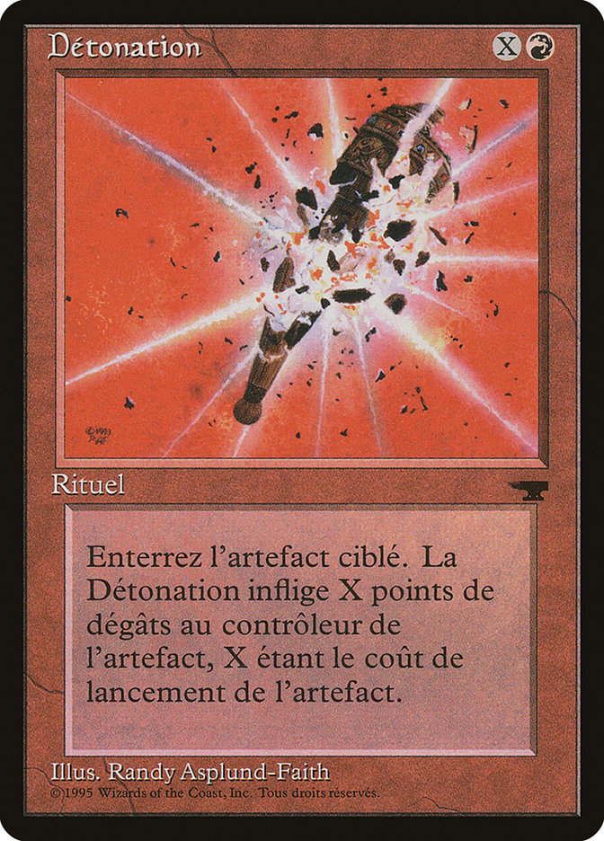 Detonate (French) - "Detonation" [Renaissance] MTG Single Magic: The Gathering    | Red Claw Gaming