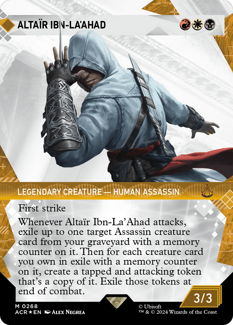 Altair Ibn-La'Ahad (Showcase) (Textured Foil) [Assassin's Creed] MTG Single Magic: The Gathering    | Red Claw Gaming