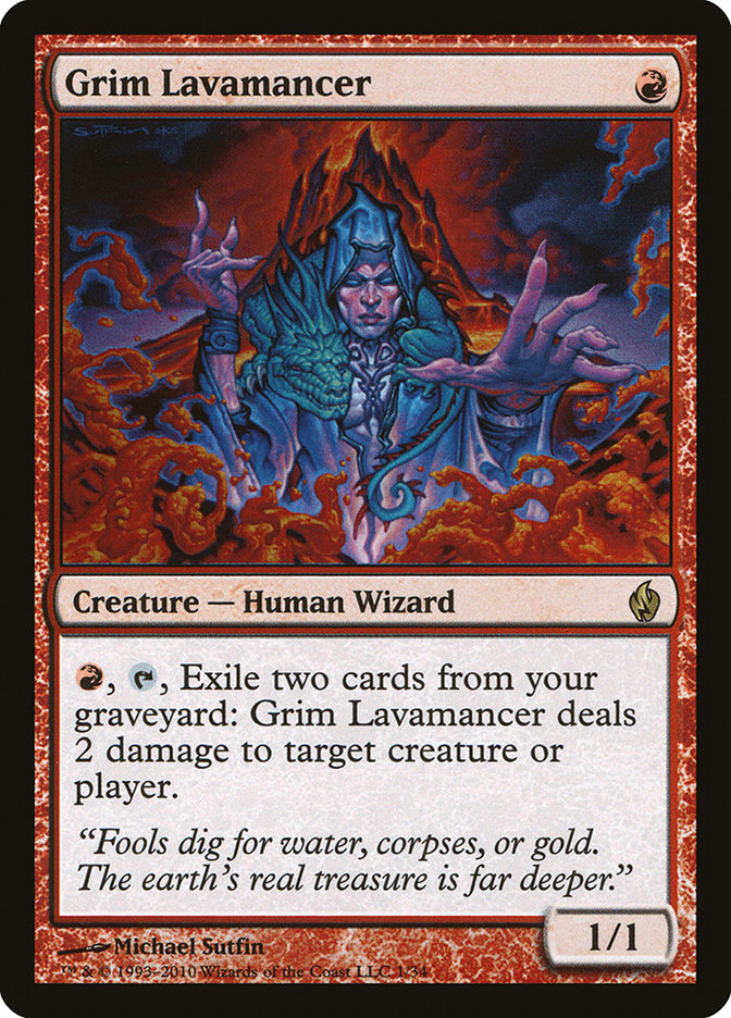 Grim Lavamancer [Premium Deck Series: Fire and Lightning] MTG Single Magic: The Gathering    | Red Claw Gaming