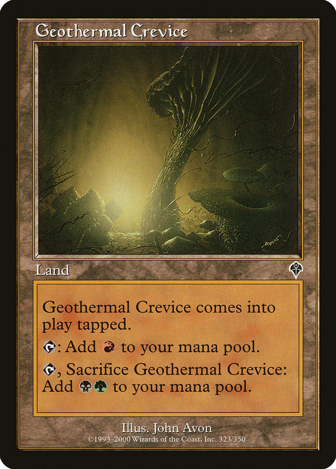 Geothermal Crevice [Invasion] MTG Single Magic: The Gathering    | Red Claw Gaming