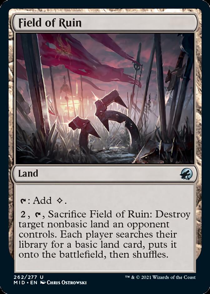 Field of Ruin [Innistrad: Midnight Hunt] MTG Single Magic: The Gathering    | Red Claw Gaming