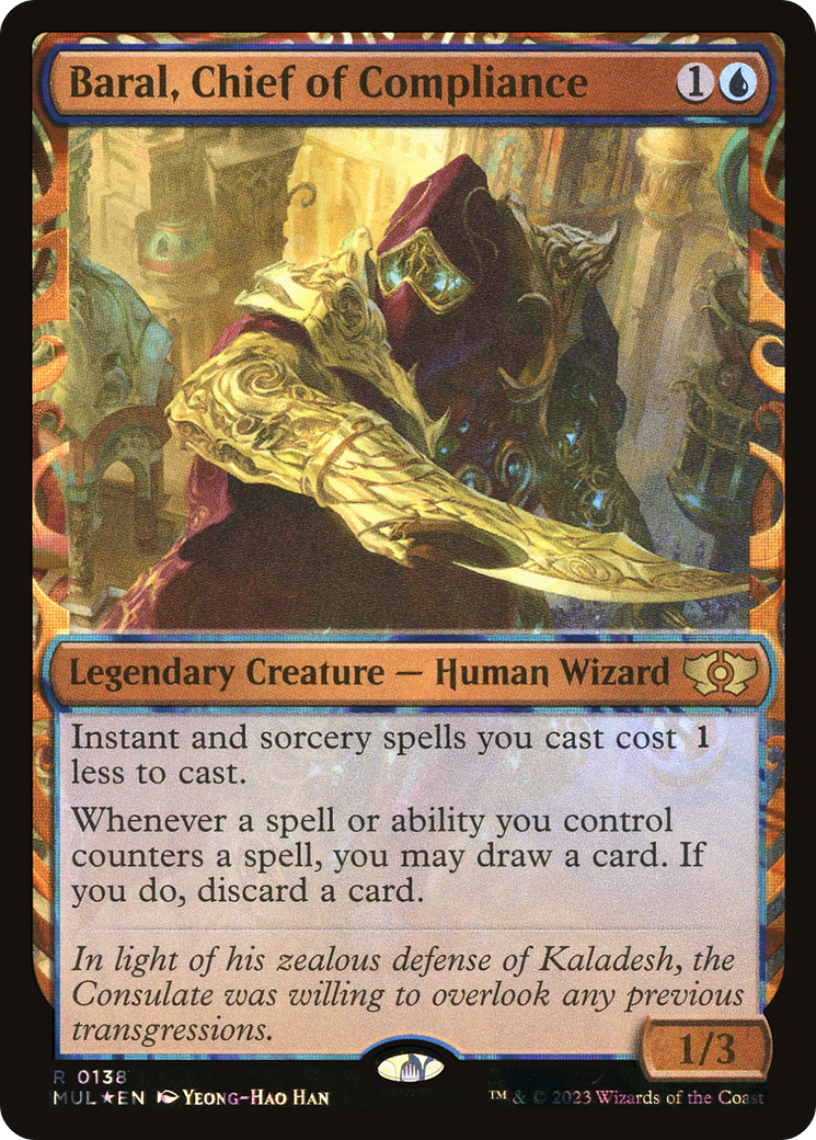 Baral, Chief of Compliance (Halo Foil) [Multiverse Legends] MTG Single Magic: The Gathering    | Red Claw Gaming