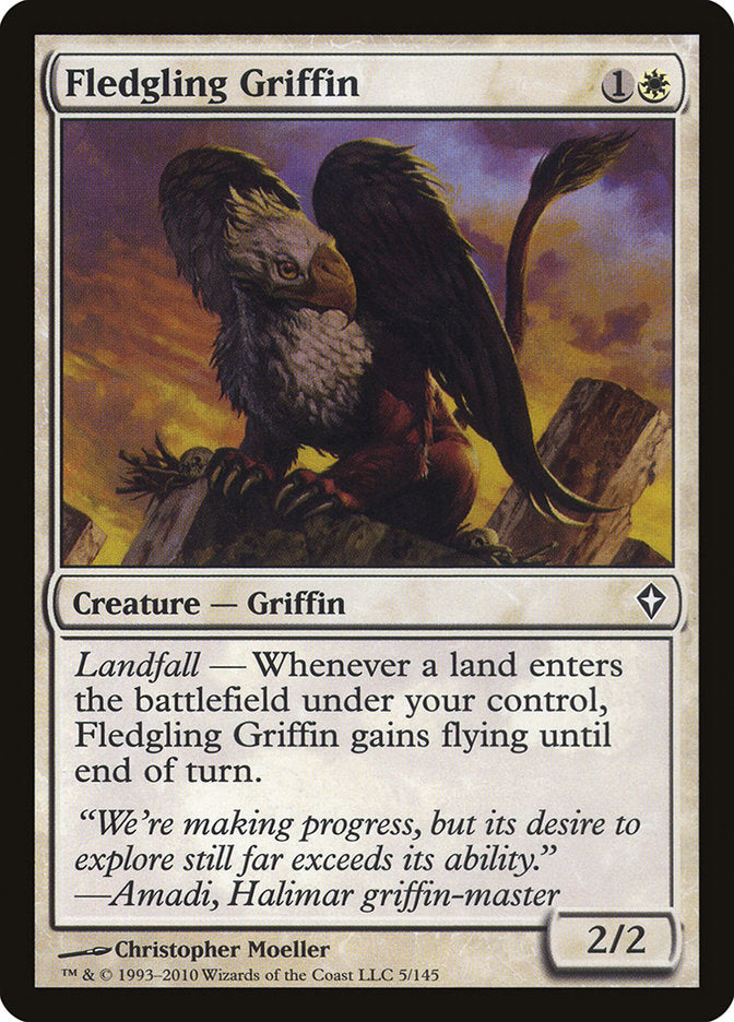 Fledgling Griffin [Worldwake] MTG Single Magic: The Gathering    | Red Claw Gaming