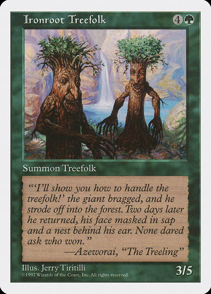Ironroot Treefolk [Fifth Edition] MTG Single Magic: The Gathering    | Red Claw Gaming