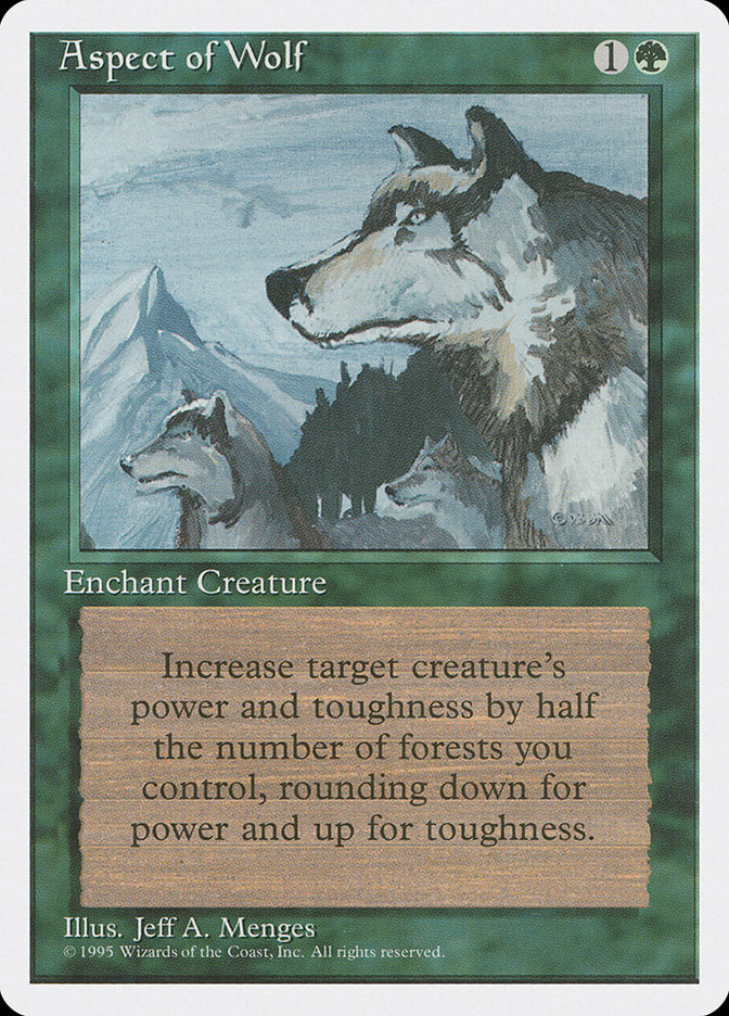 Aspect of Wolf [Fourth Edition] MTG Single Magic: The Gathering    | Red Claw Gaming