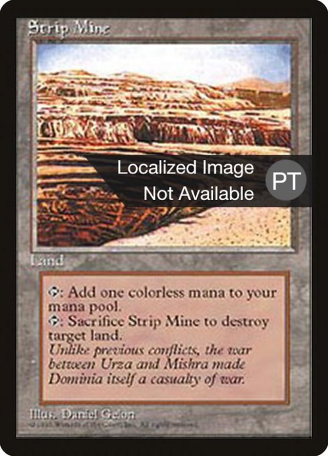 Strip Mine [Fourth Edition (Foreign Black Border)] MTG Single Magic: The Gathering    | Red Claw Gaming