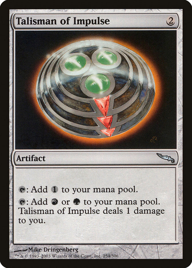 Talisman of Impulse [Mirrodin] MTG Single Magic: The Gathering    | Red Claw Gaming