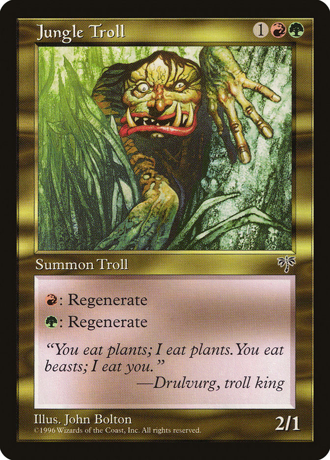 Jungle Troll [Mirage] MTG Single Magic: The Gathering    | Red Claw Gaming