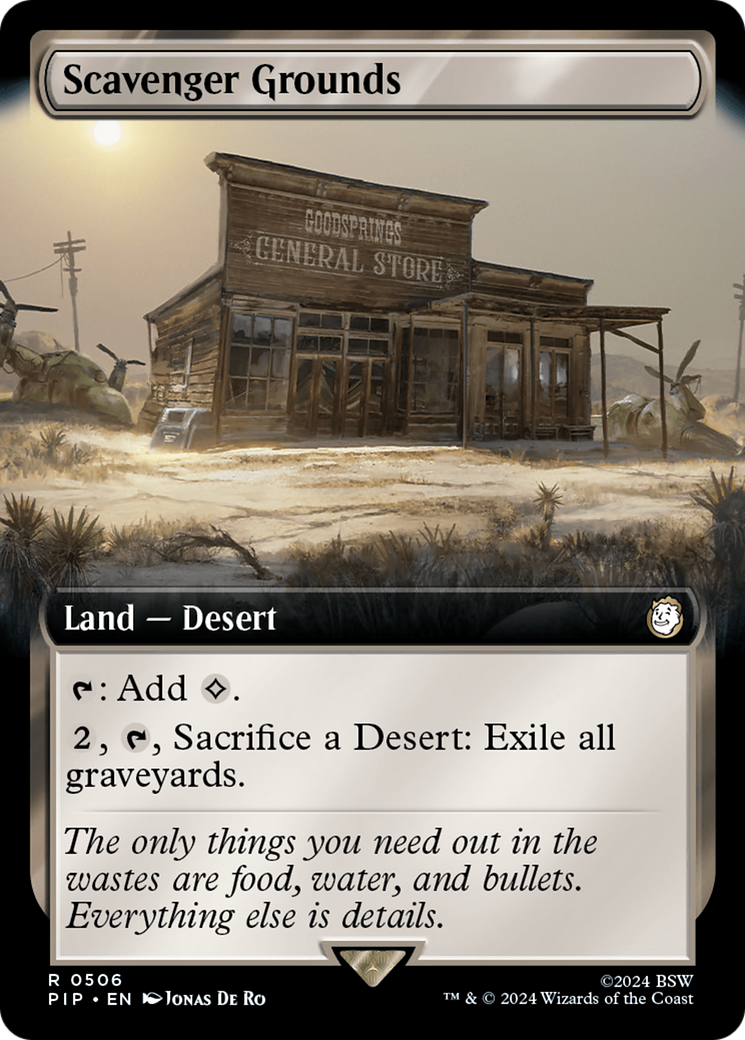 Scavenger Grounds (Extended Art) [Fallout] MTG Single Magic: The Gathering    | Red Claw Gaming