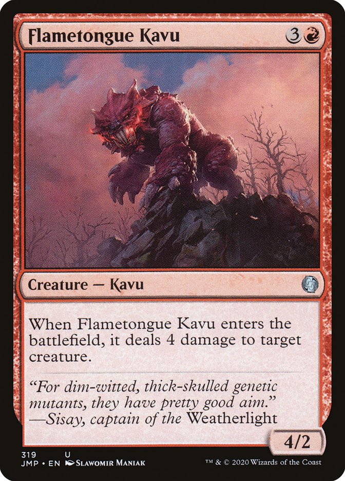 Flametongue Kavu [Jumpstart] MTG Single Magic: The Gathering    | Red Claw Gaming