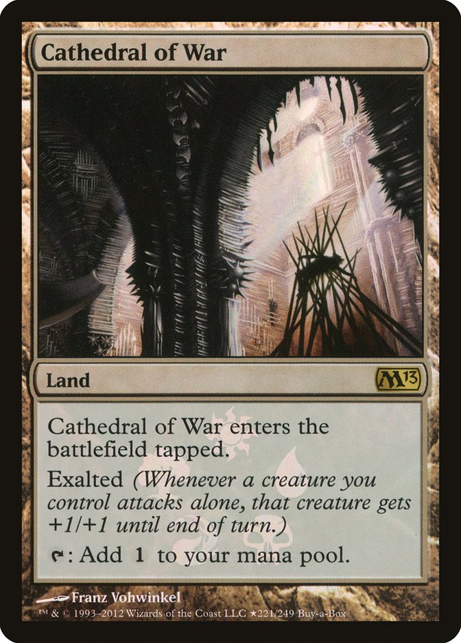Cathedral of War (Buy-A-Box) [Magic 2013 Promos] MTG Single Magic: The Gathering    | Red Claw Gaming
