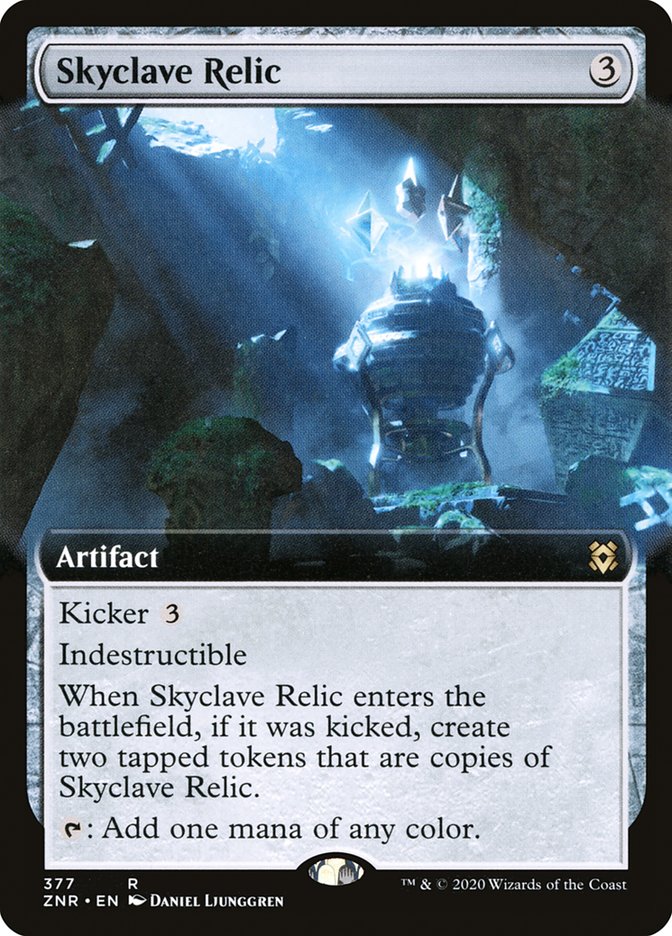 Skyclave Relic (Extended Art) [Zendikar Rising] MTG Single Magic: The Gathering    | Red Claw Gaming