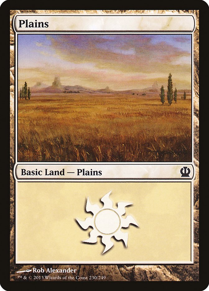 Plains (230) [Theros] MTG Single Magic: The Gathering    | Red Claw Gaming