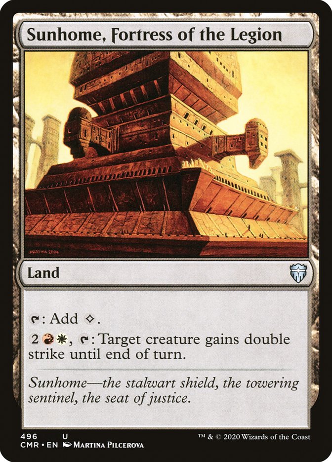 Sunhome, Fortress of the Legion [Commander Legends] MTG Single Magic: The Gathering    | Red Claw Gaming