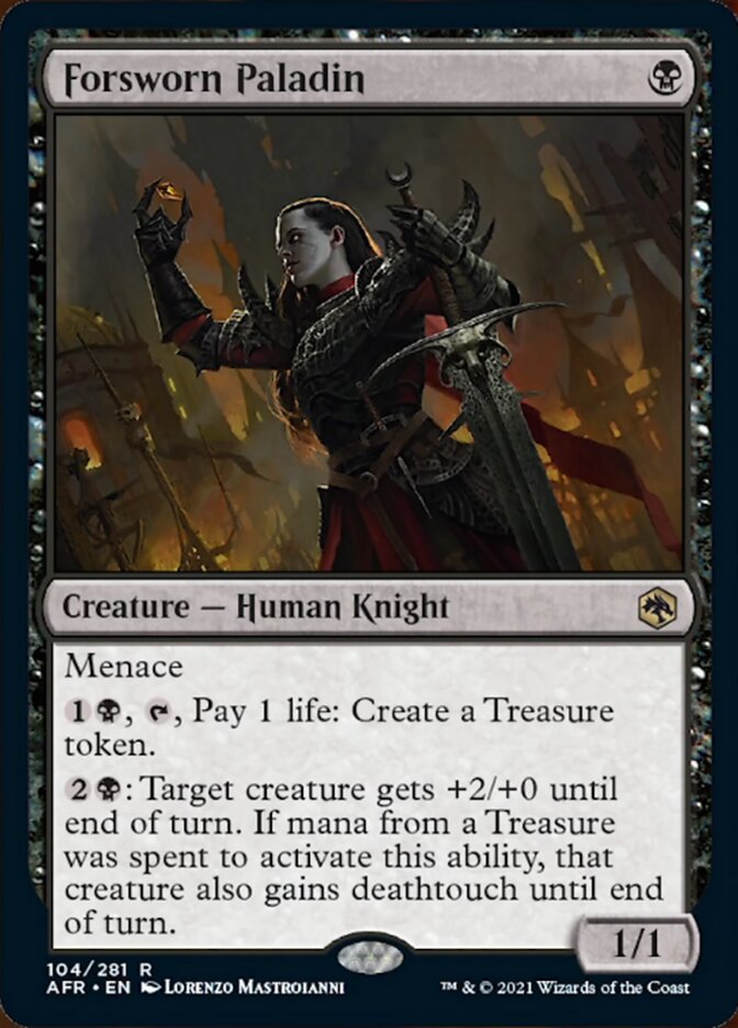 Forsworn Paladin [Dungeons & Dragons: Adventures in the Forgotten Realms] MTG Single Magic: The Gathering    | Red Claw Gaming