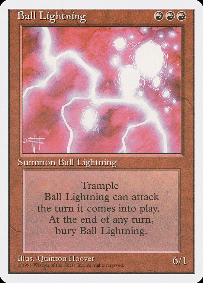 Ball Lightning [Fourth Edition] MTG Single Magic: The Gathering    | Red Claw Gaming