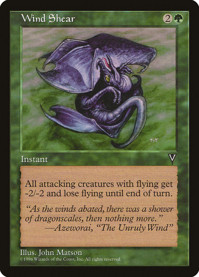 Wind Shear [Visions] MTG Single Magic: The Gathering    | Red Claw Gaming
