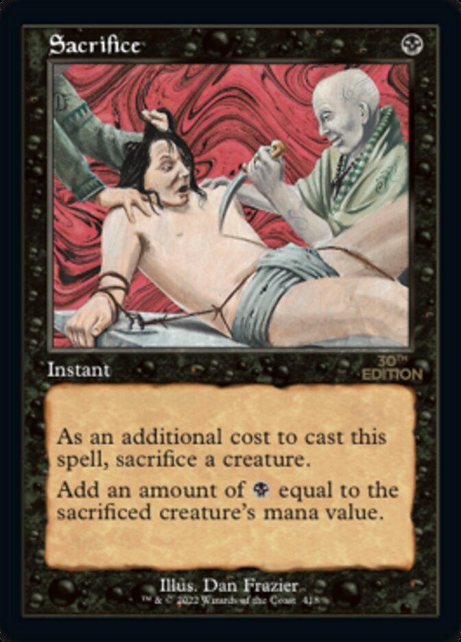 Sacrifice (Retro) [30th Anniversary Edition] MTG Single Magic: The Gathering    | Red Claw Gaming