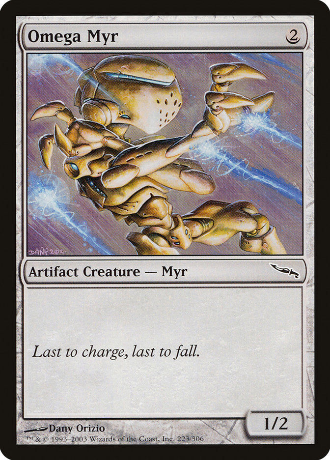 Omega Myr [Mirrodin] MTG Single Magic: The Gathering    | Red Claw Gaming