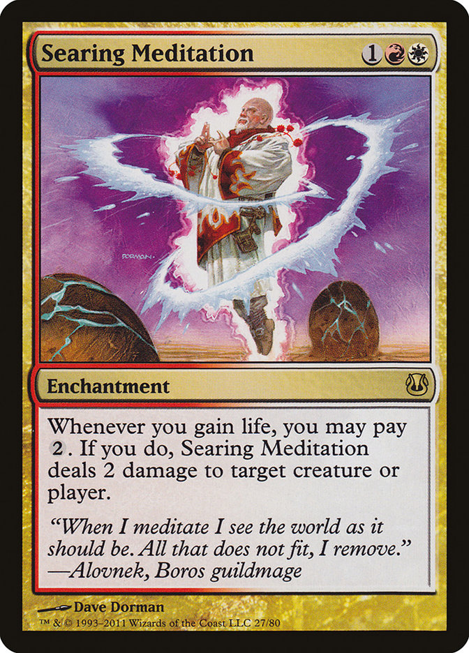 Searing Meditation [Duel Decks: Ajani vs. Nicol Bolas] MTG Single Magic: The Gathering    | Red Claw Gaming