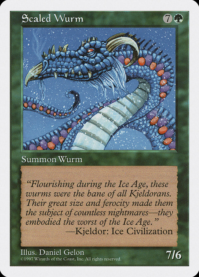 Scaled Wurm [Fifth Edition] MTG Single Magic: The Gathering    | Red Claw Gaming