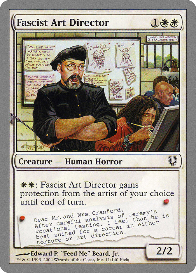 Fascist Art Director [Unhinged] MTG Single Magic: The Gathering    | Red Claw Gaming