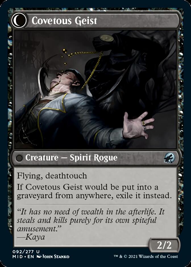 Covert Cutpurse // Covetous Geist [Innistrad: Midnight Hunt] MTG Single Magic: The Gathering    | Red Claw Gaming