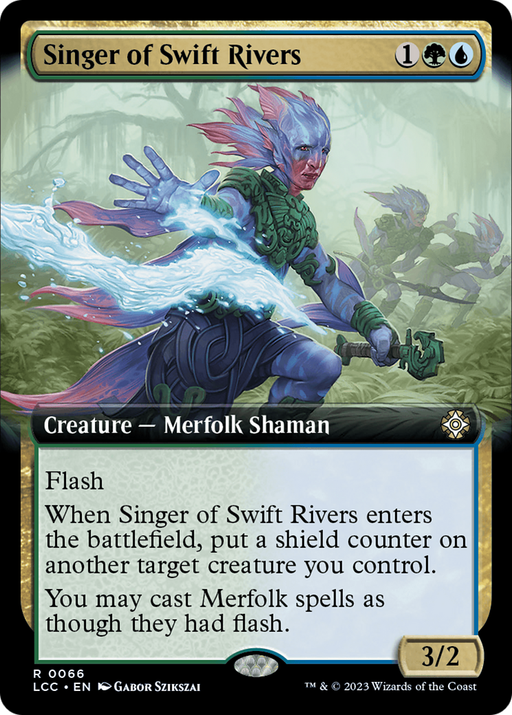 Singer of Swift Rivers (Extended Art) [The Lost Caverns of Ixalan Commander] MTG Single Magic: The Gathering    | Red Claw Gaming