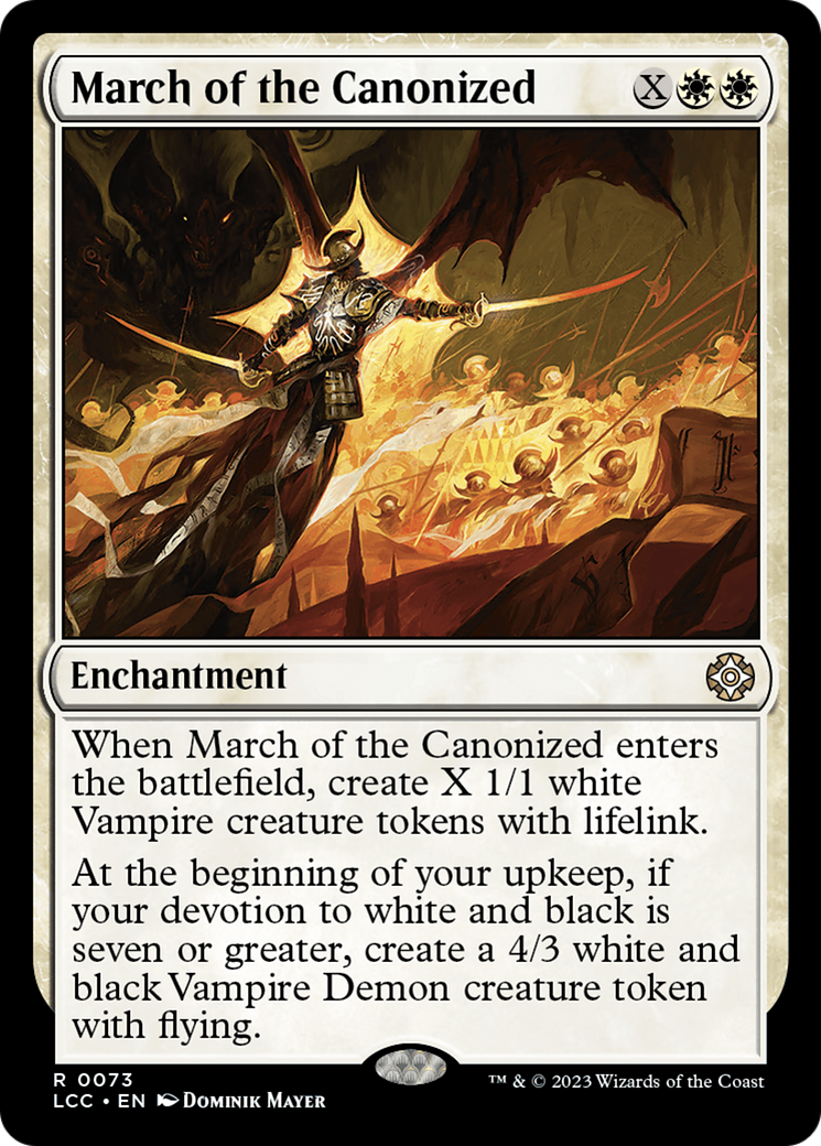 March of the Canonized [The Lost Caverns of Ixalan Commander] MTG Single Magic: The Gathering    | Red Claw Gaming