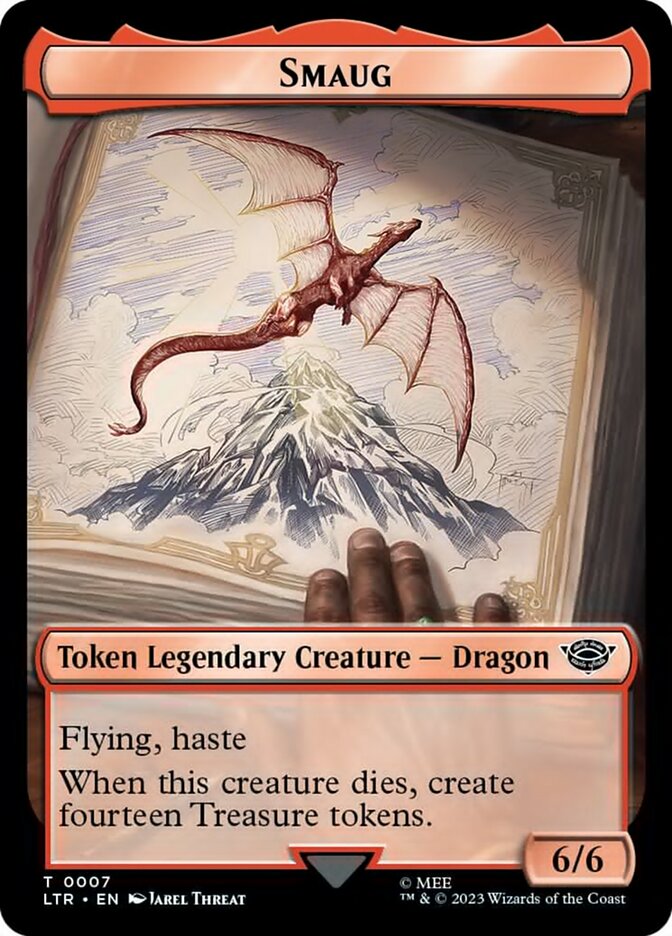 Smaug Token [The Lord of the Rings: Tales of Middle-Earth Tokens] MTG Single Magic: The Gathering    | Red Claw Gaming