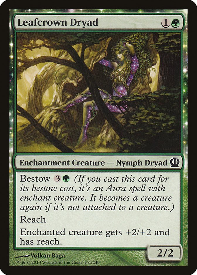Leafcrown Dryad [Theros] MTG Single Magic: The Gathering    | Red Claw Gaming