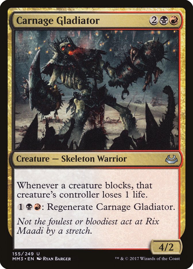 Carnage Gladiator [Modern Masters 2017] MTG Single Magic: The Gathering    | Red Claw Gaming
