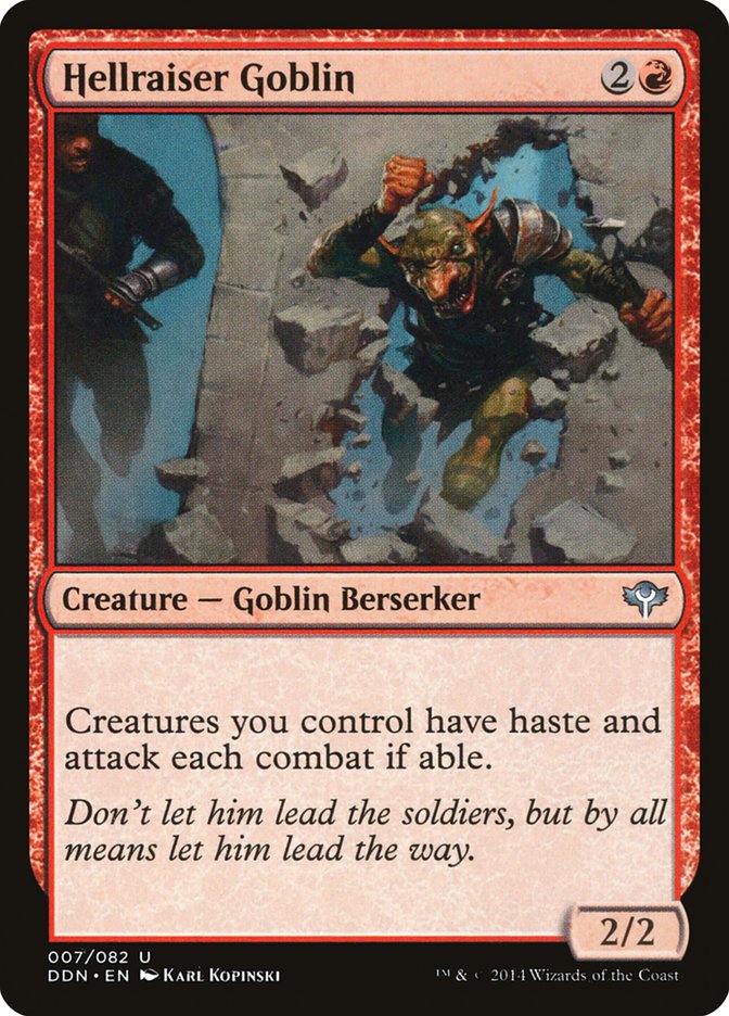 Hellraiser Goblin [Duel Decks: Speed vs. Cunning] MTG Single Magic: The Gathering    | Red Claw Gaming